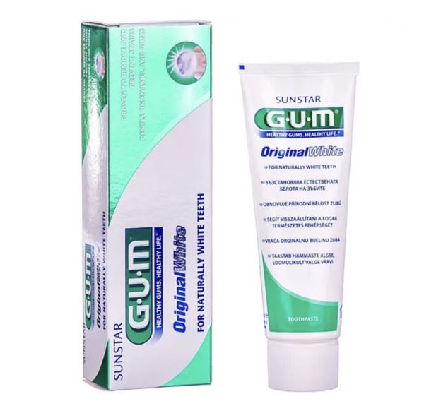 зубна паста  GUM відбілююча 75мл (original white)
